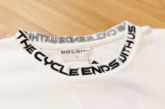 Vertical Logo Tee - White