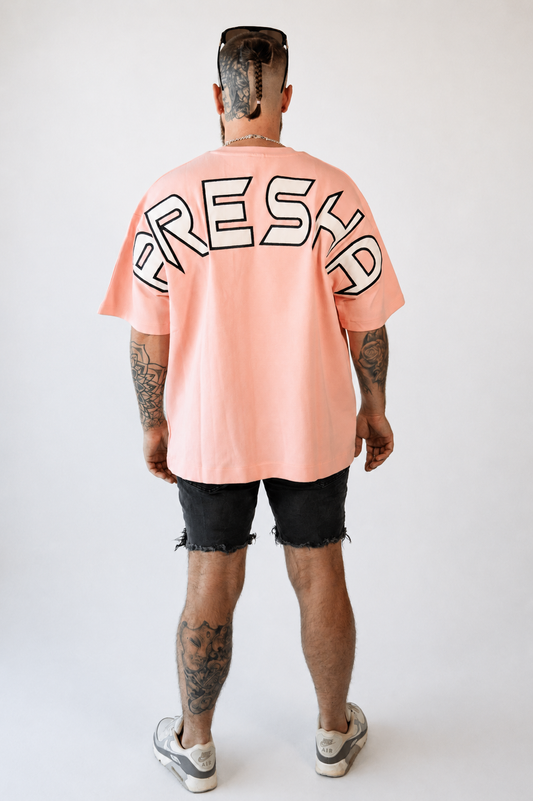 PRESHA Signature Appliqué Tee - Dust Pink