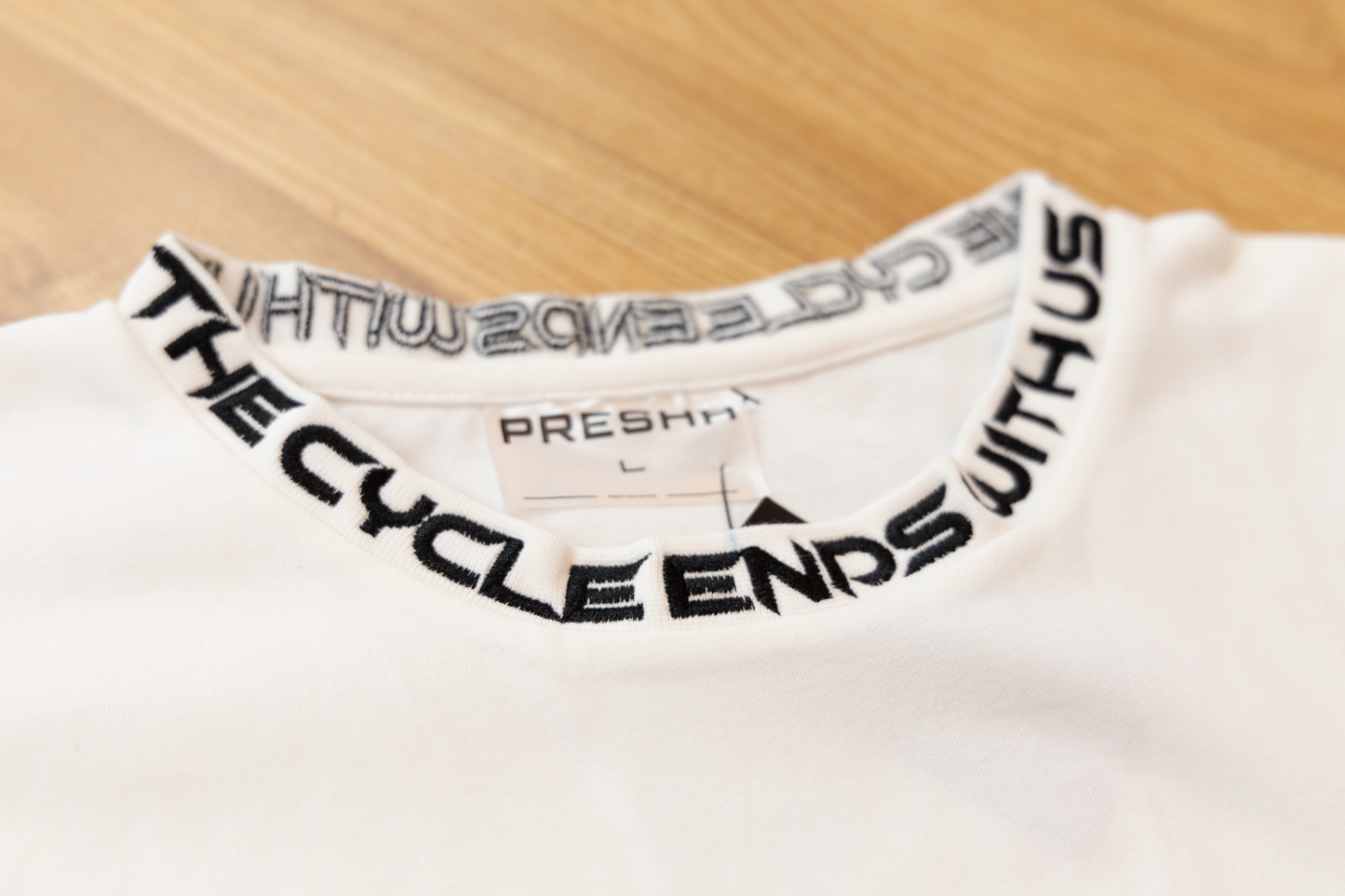 Vertical Logo Tee - White