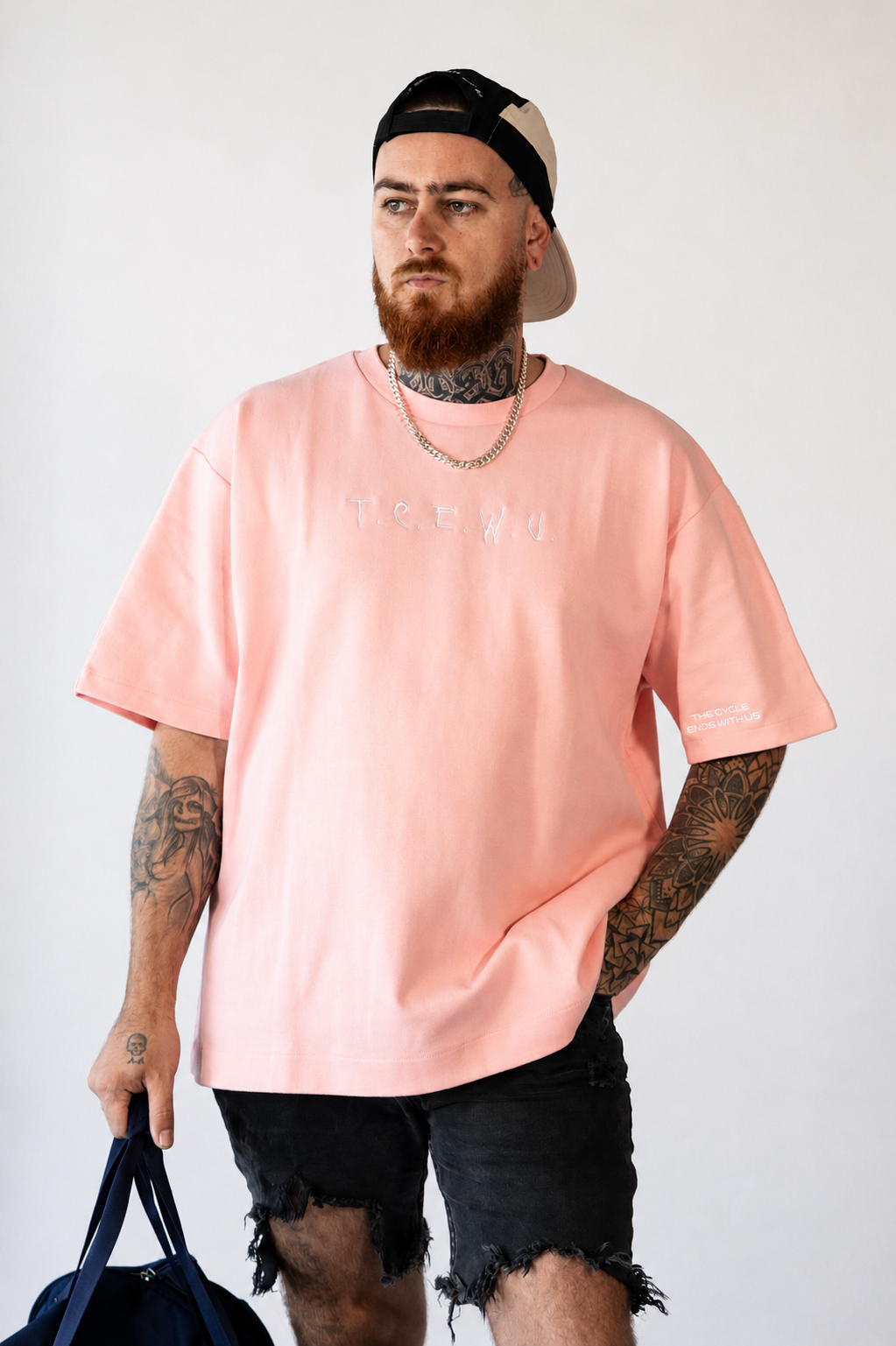PRESHA Signature Appliqué Tee - Dust Pink