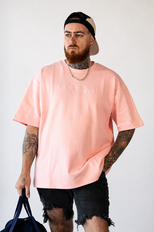 PRESHA Signature Appliqué Tee - Dust Pink