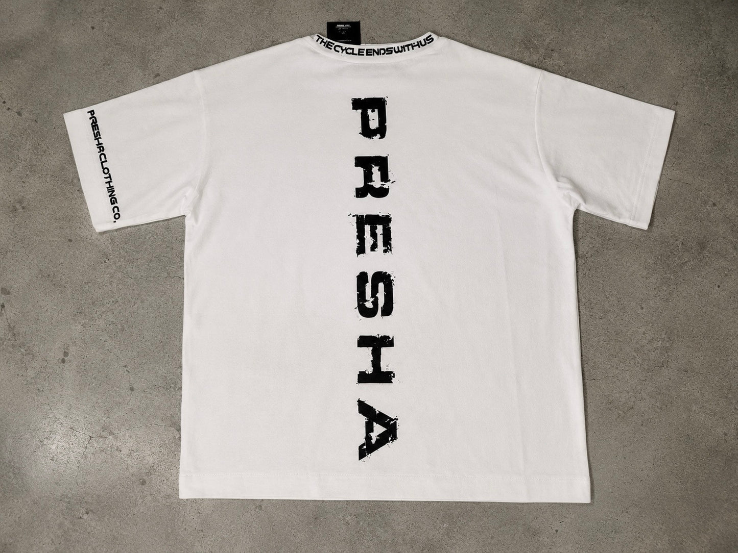 Vertical Logo Tee - White